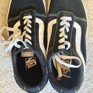 Vans Women's Black and White Sneakers